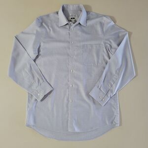 Joseph Abboud Modern Fit Spread Collar Dress Shirt, Gray Micro Check